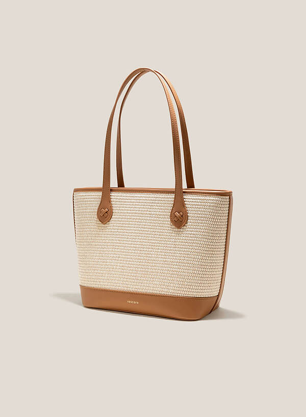 Sedge Shoulder Tote Bag - TTE 0125 - Brown - VASCARA