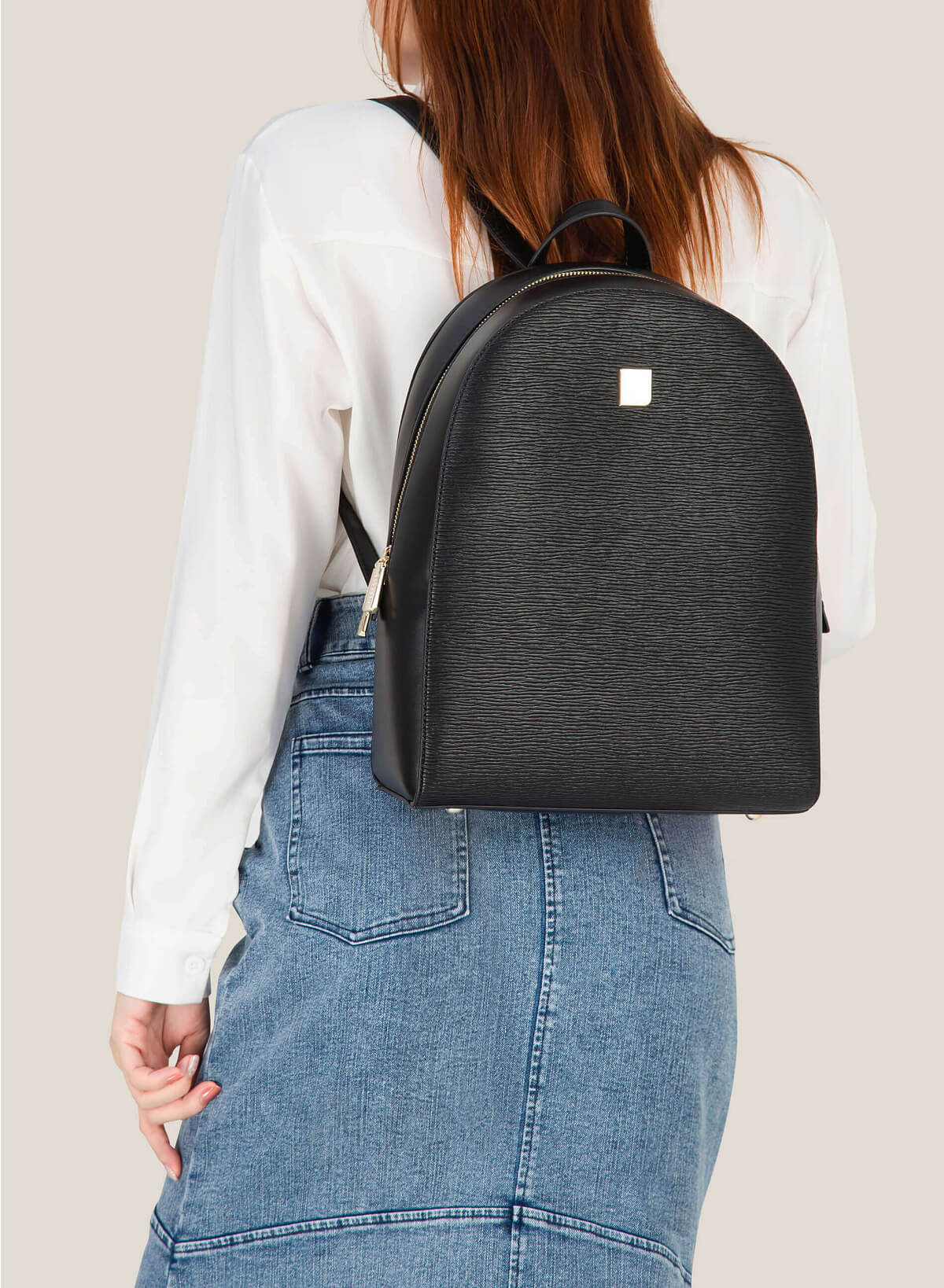 Xem sản phẩm Wood-Pattern Classic Backpack - BAK 0184 - Black
