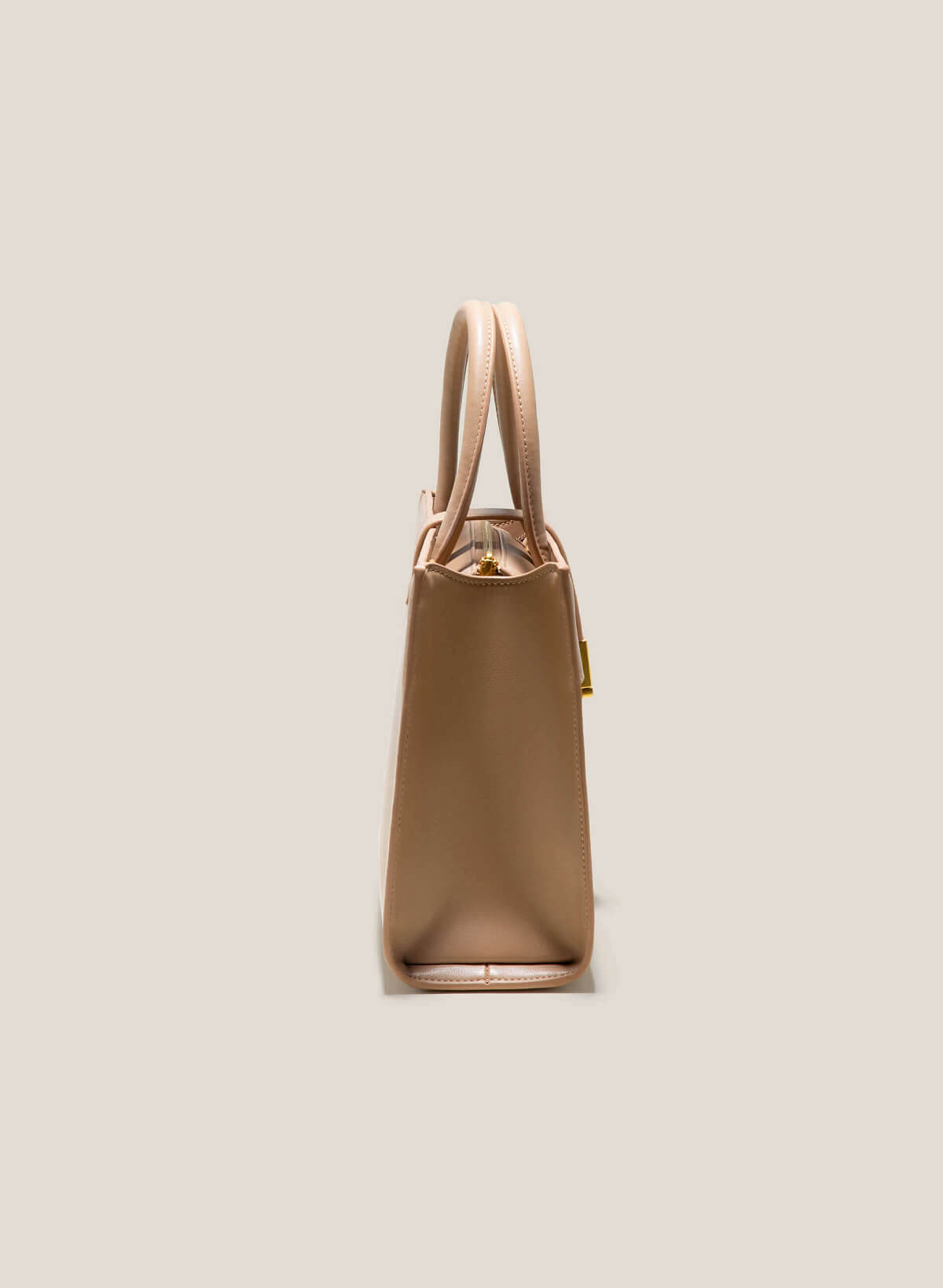 Croc-Effect Tote Bag - TTE 0105 - Beige - vascara.com