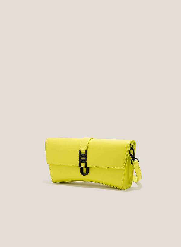 Chain Lock Crossbody Bag - MES 0223 - Light Green - VASCARA