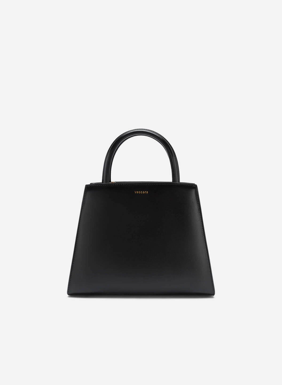 Double-Handled Geometric Tote Bag - TTE 0112 - Black - vascara.com