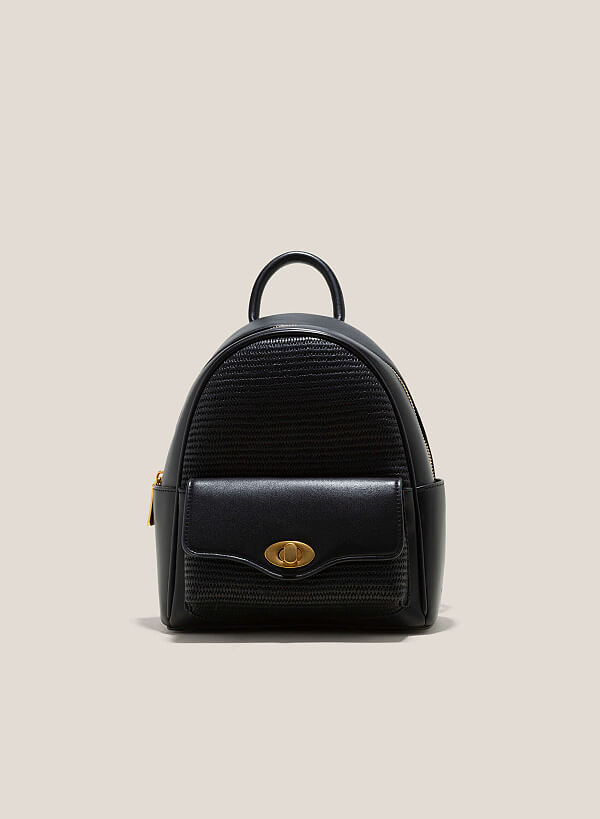Side Box Sedge Backpack - BAK 0187 - Black