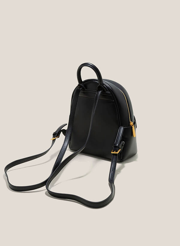 Side Box Sedge Backpack - BAK 0187 - Black - VASCARA