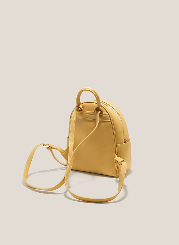 Side Box Sedge Backpack - BAK 0187 - Dark Yellow - VASCARA