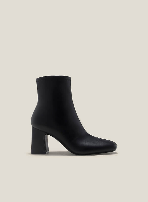 Ankle boots gót trụ - BOT 0930 - Màu đen