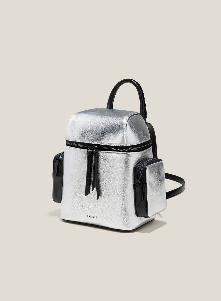 Balo túi hộp futuristic - BAC 0197 - Màu bạc - vascara.com