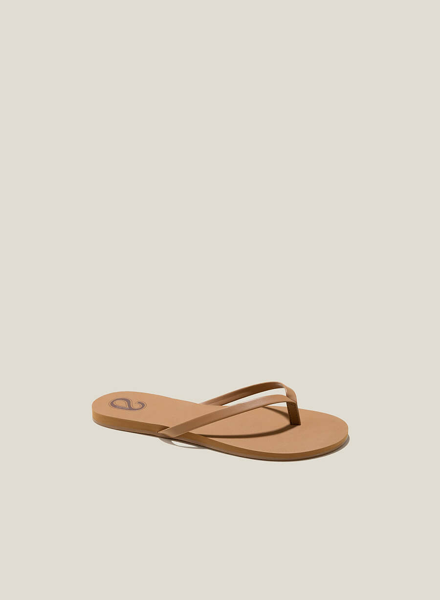 Dép quai kẹp màu lễ hội - DXP 0196 - Màu nâu sáng - vascara.com