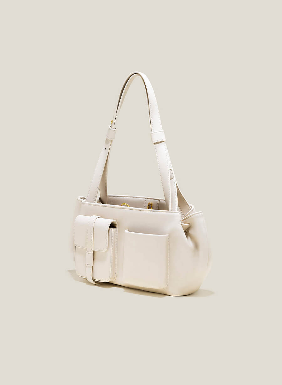 Pocket tote bag - TOT 0141 - Màu kem - vascara.com