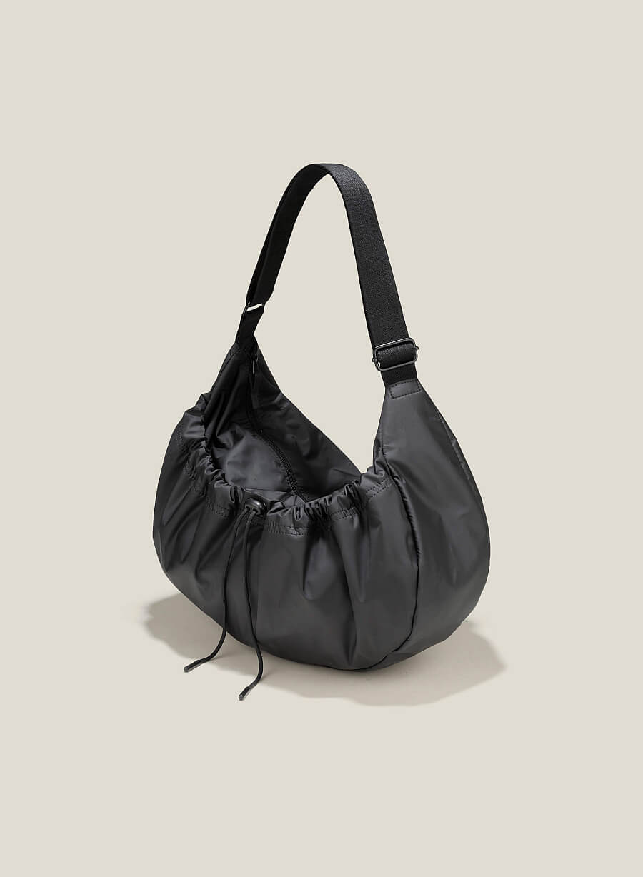 Túi tote dáng mềm nhấn dây rút - TOT 0142 - Màu đen - vascara.com