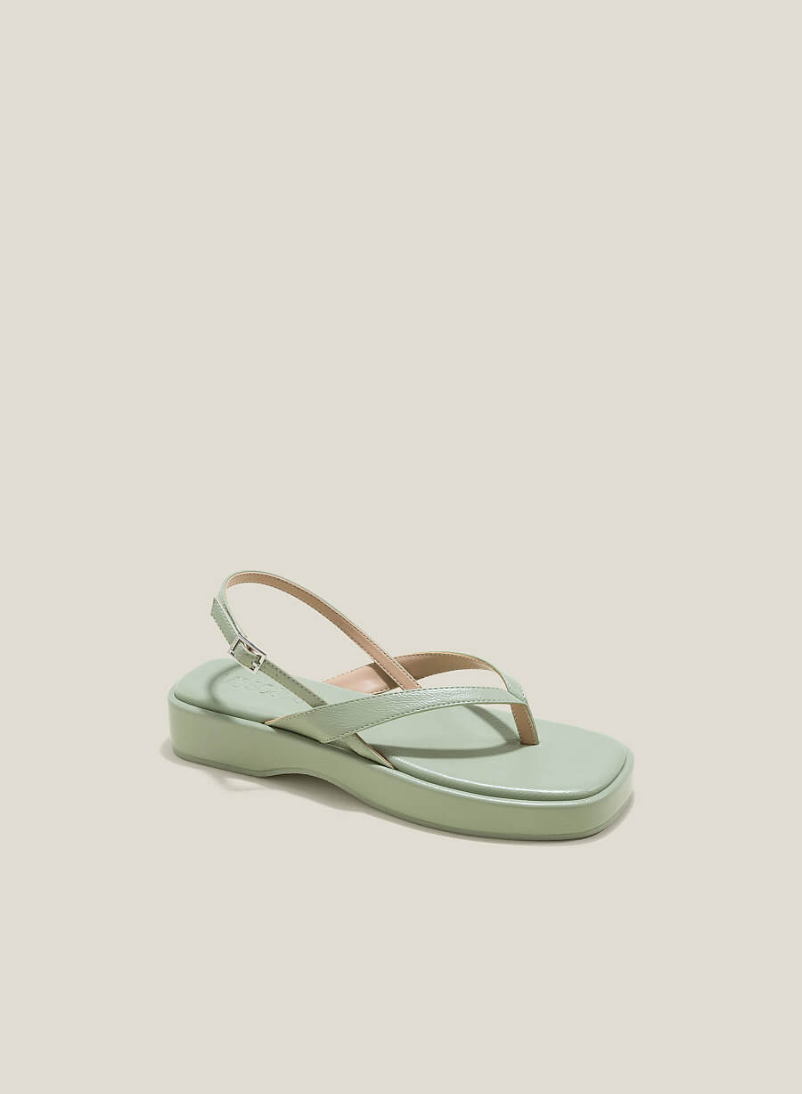 Giày sandal quai kẹp ngón - SDK 0338 - Màu xanh bạc hà - vascara.com
