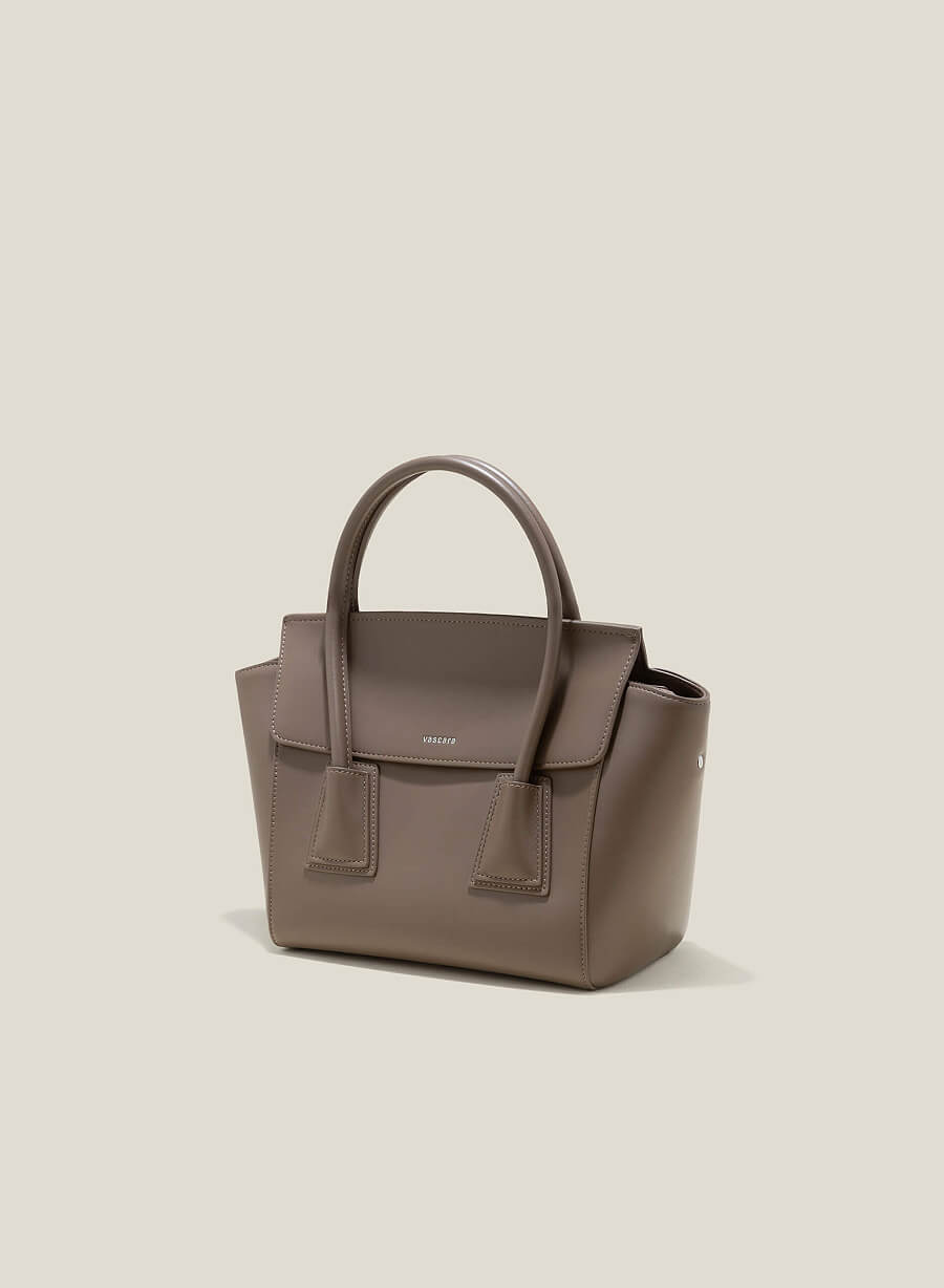 Túi xách tay elegant nhấn chân quai - SAT 0323 - Màu be đậm - vascara.com