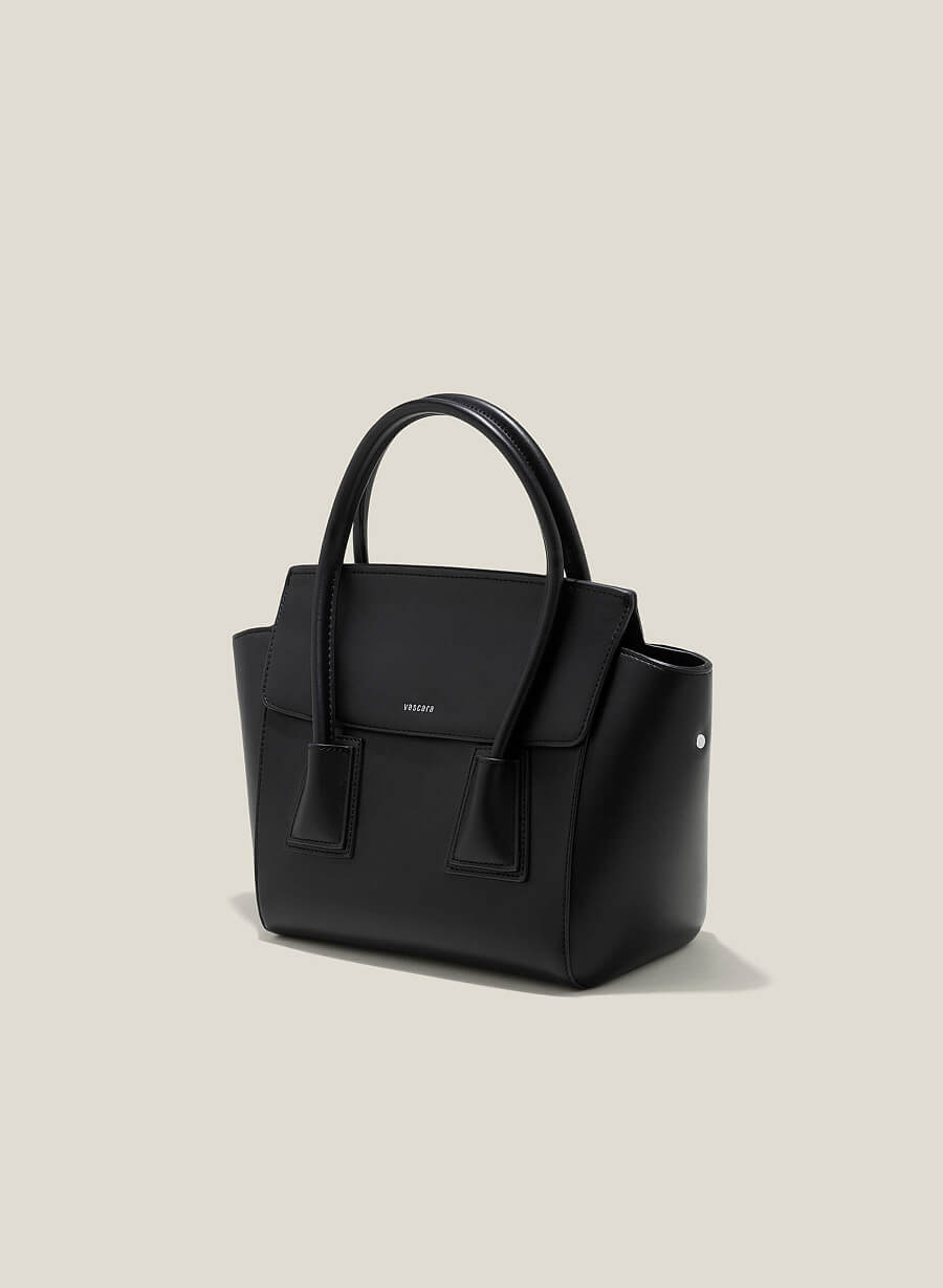 Túi xách tay elegant nhấn chân quai - SAT 0323 - Màu đen - vascara.com
