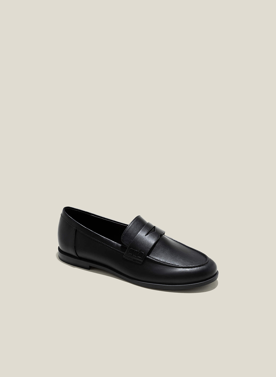 Giày penny loafer - MOI 0107 - Màu đen - vascara.com