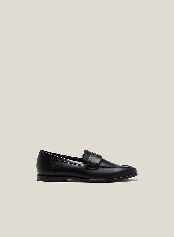 Giày penny loafer - MOI 0107 - Màu đen - VASCARA