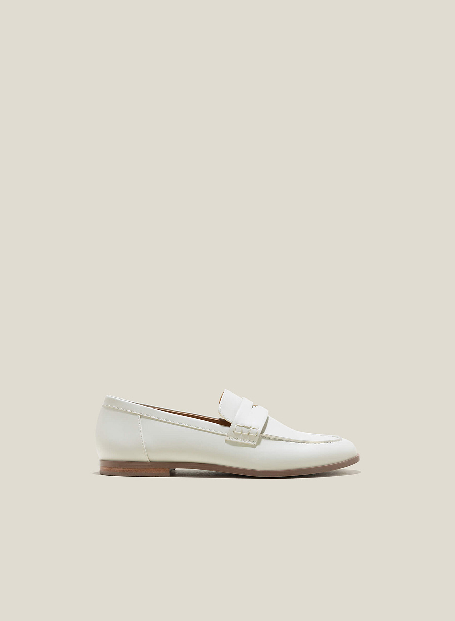 Giày penny loafer - MOI 0107 - Màu kem - VASCARA