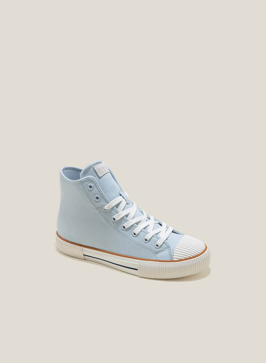 Giày sneaker cổ cao với đệm thoáng khi - SNK 0069 - Màu xanh da trời - vascara.com