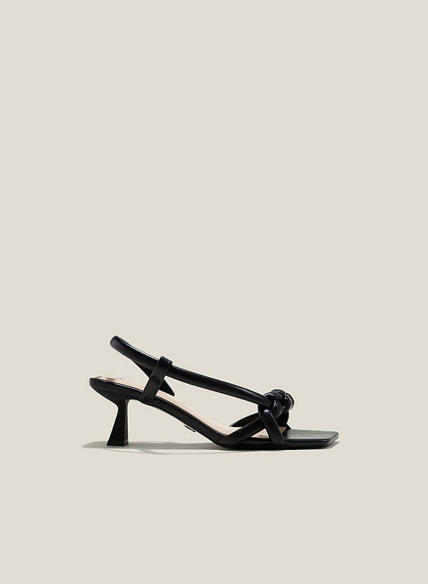 Sandal strappy quai phồng