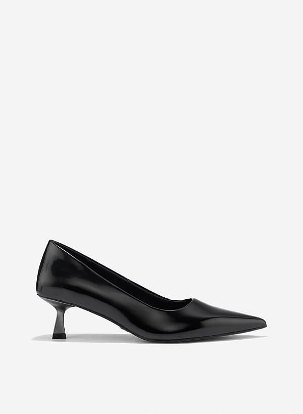 Giày bít mũi kitten heel - BMN 0666 - Màu đen - VASCARA