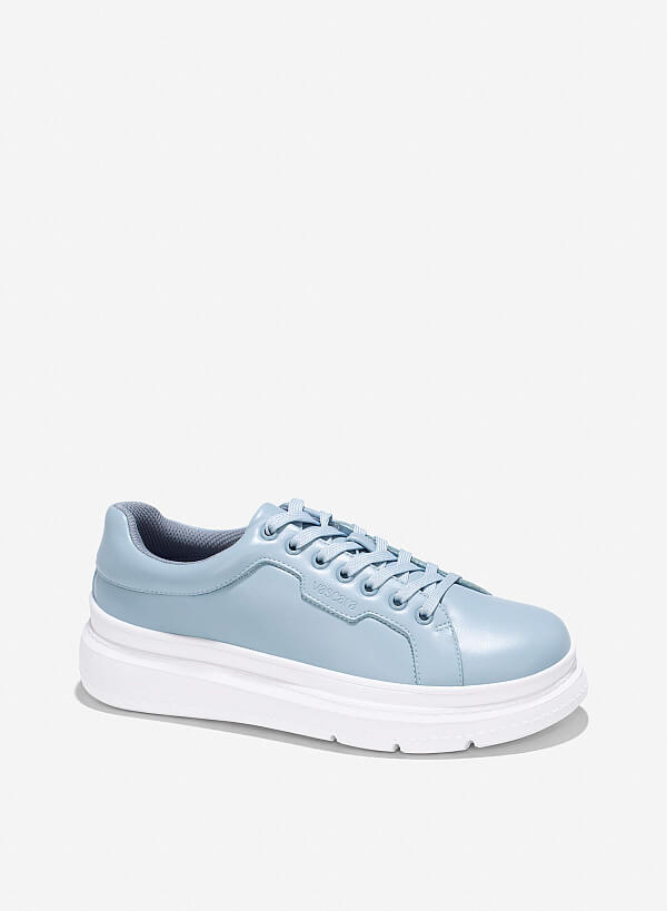 Giày sneaker đế chunky dáng classic - SNK 0072 - Màu xanh da trời - VASCARA