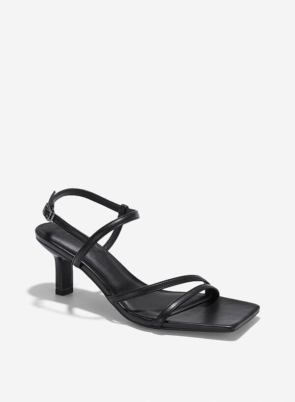 Giày strappy sandals - SDN 0788 - Màu đen - VASCARA