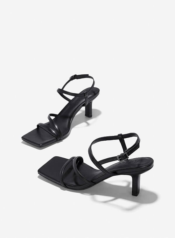 Giày strappy sandals - SDN 0788 - Màu đen - VASCARA