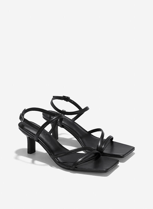 Giày strappy sandals - SDN 0788 - Màu đen - VASCARA