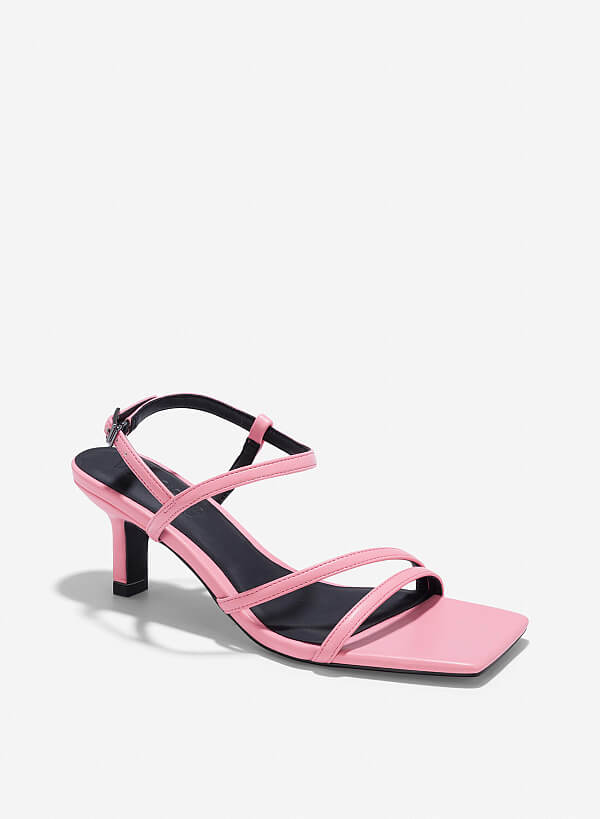 Giày strappy sandals - SDN 0788 - Màu hồng - VASCARA