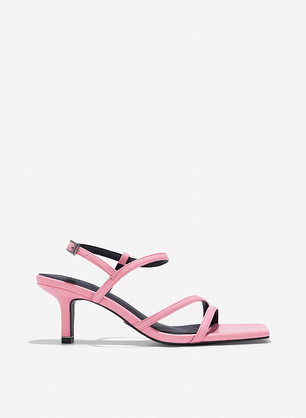 Giày strappy sandals - SDN 0788 - Màu hồng - VASCARA