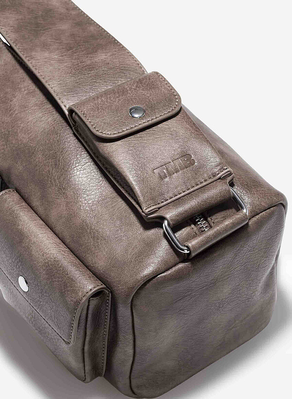 Túi hộp đeo vai TIN SHOULDER BAG - TMB 0005 - Màu nâu - VASCARA
