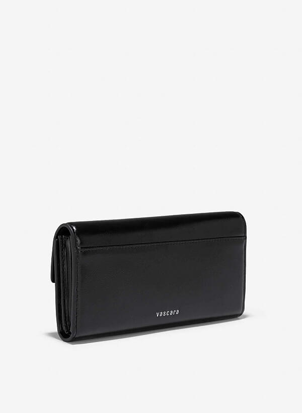Folded Corner Wallet - WLL 0279 - Black - VASCARA