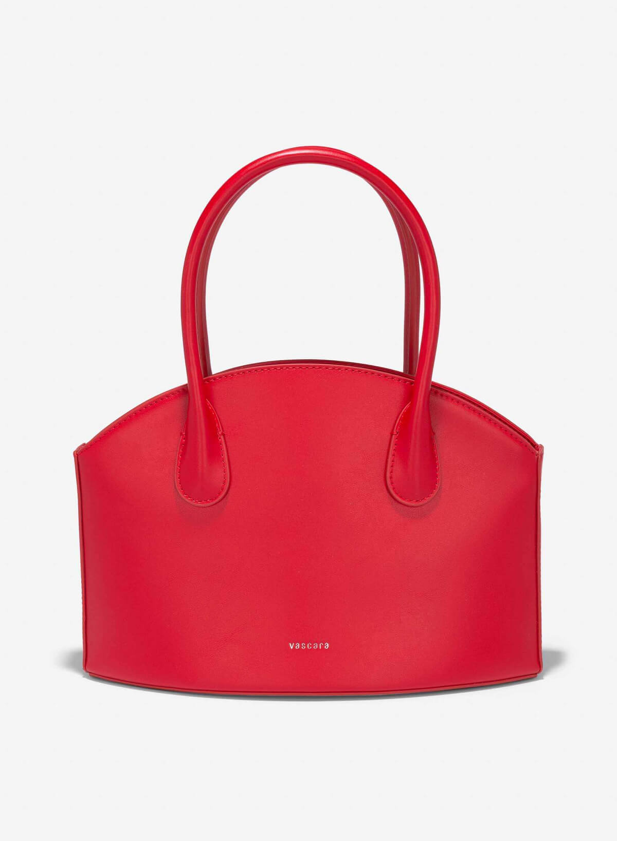 Minimalist Bowler Style Handbag TTE 0151 Red VASCARA minimalist-bowler-style-handbag-tte-0151-red-vascara