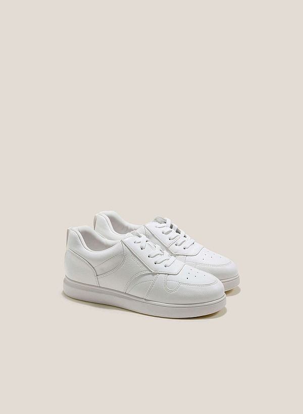 Chunky Heels Sneakers - SNE 0064 - White - VASCARA