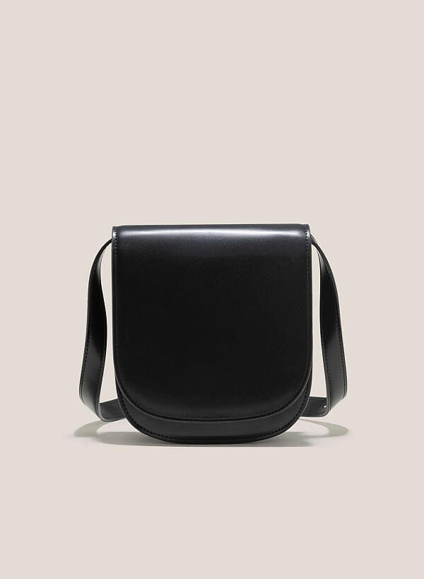 Dual Compartment Casual Shoulder Bag - SAC 0324 - Black