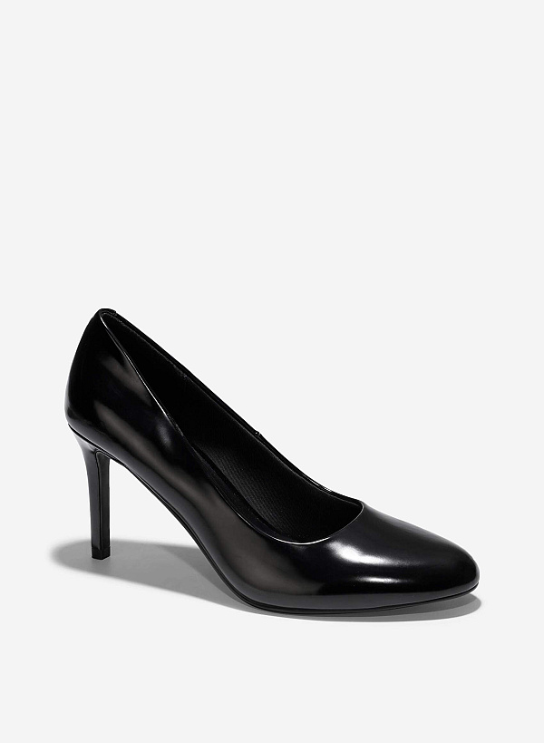 Giày bít mũi tròn stiletto heel