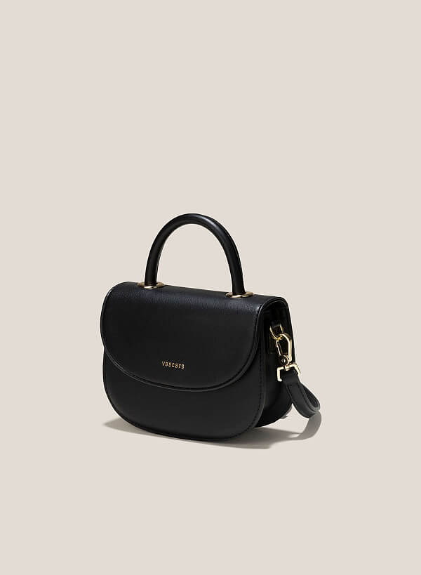 Mini Crescent Handbag - SAC 0326 - Black - VASCARA