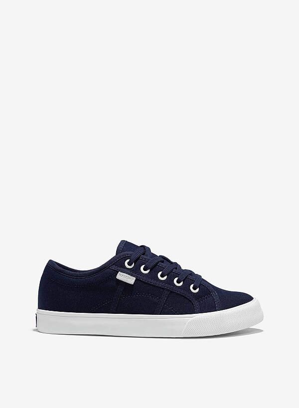 Giày sneaker vải canvas - SNK 0070 - Màu xanh navy