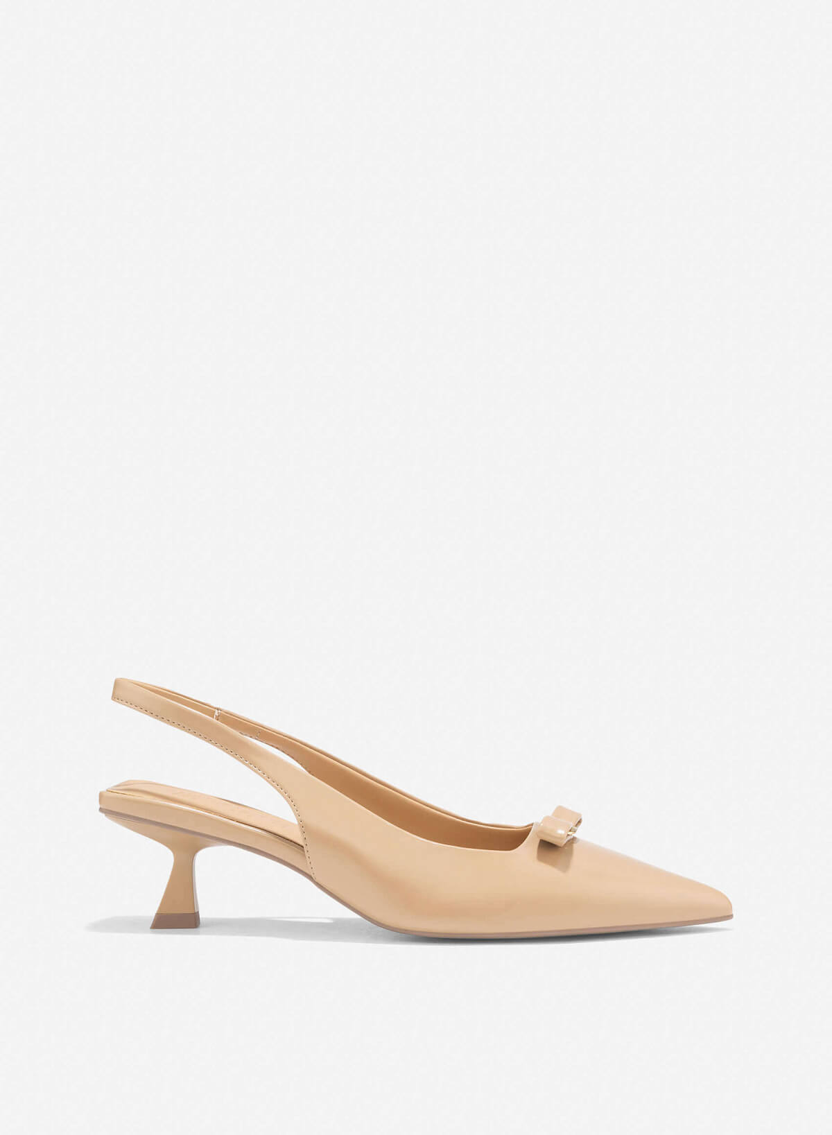 Bow Tie Décor Slingback - HIG 0661 - Beige - VASCARA