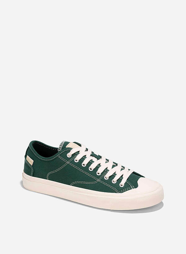 Canvas Sneakers - SNE 0071 - Green - VASCARA