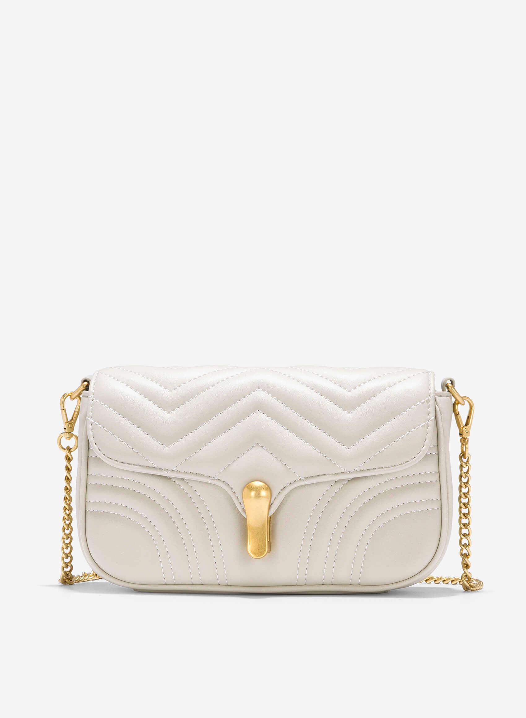 Chain decor crossbody bag with purse outlet