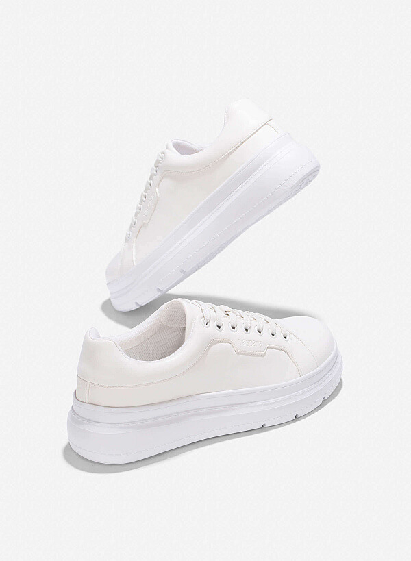 Classic Chunky Sneaker - SNE 0072 - White - VASCARA