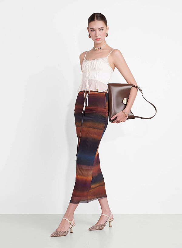 Fold-Over Lock Hobo Bag - TTE 0152 - Dark Brown - VASCARA