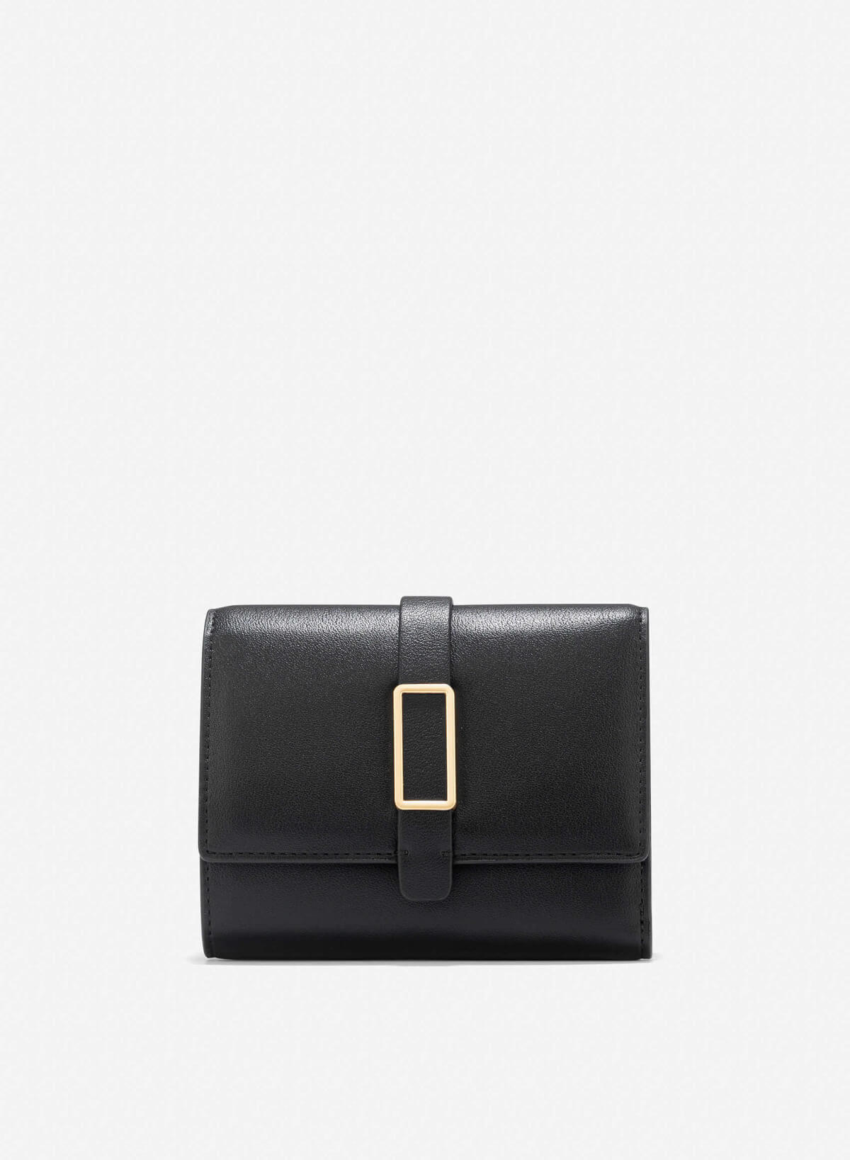Lock Décor Mini Wallet - WLL 0298 - Black - VASCARA