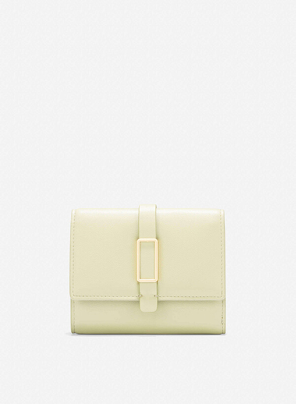 Lock Décor Mini Wallet - WLL 0298 - Mint