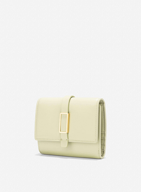 Lock Décor Mini Wallet - WLL 0298 - Mint - VASCARA