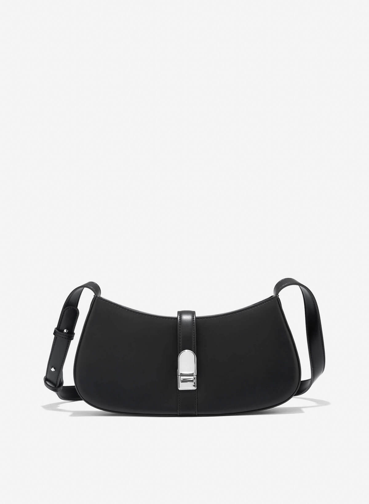 Lock Décor Tote Bag - TTE 0160 - Black - VASCARA