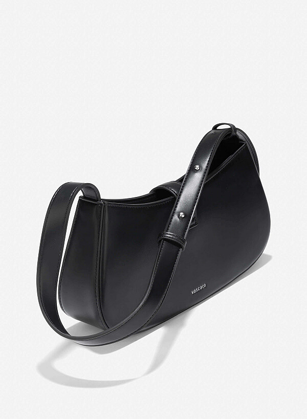 Lock Décor Tote Bag - TTE 0160 - Black - VASCARA