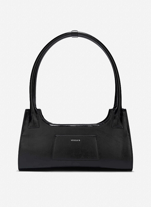 Long Strap Shoulder Bag - TTE 0156 - Black