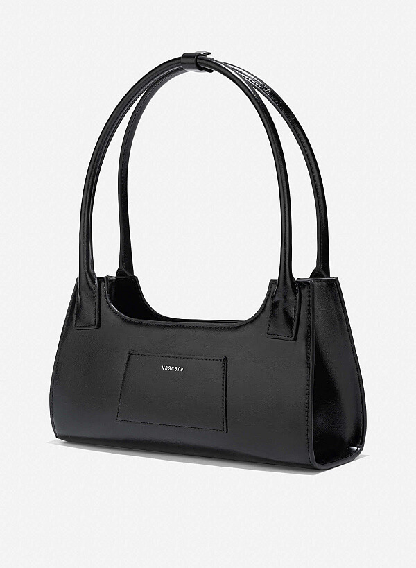 Long Strap Shoulder Bag - TTE 0156 - Black - VASCARA
