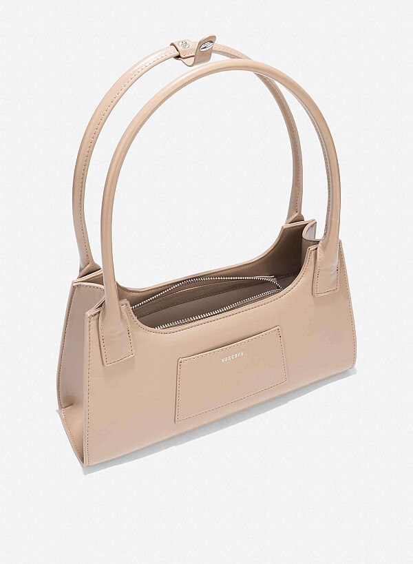 Long Strap Shoulder Bag - TTE 0156 - Dark Beige - VASCARA