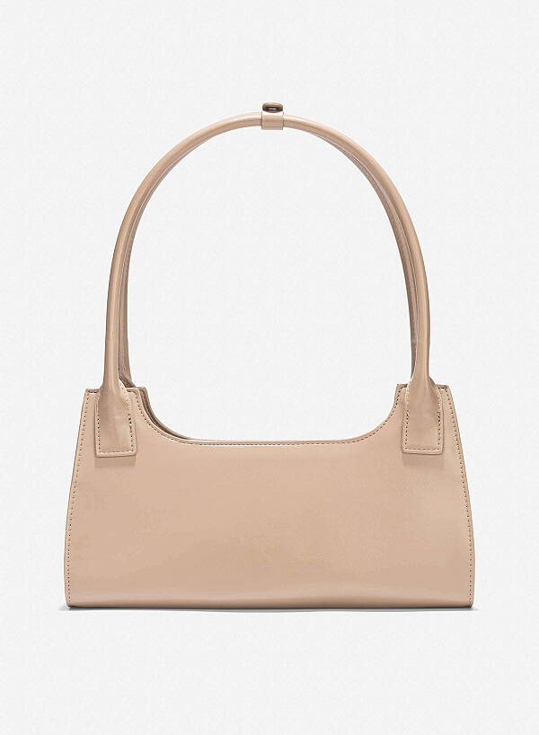 Long Strap Shoulder Bag - TTE 0156 - Dark Beige - VASCARA
